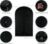 Garment Storage Bags Suit Bag - Travel 39.4 Inch Coat Covers Protector with Clear Window and ID Card Holder for Dress, Jacket, Uniform - Black, Set of 3