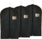 Garment Storage Bags Suit Bag - Travel 39.4 Inch Coat Covers Protector with Clear Window and ID Card Holder for Dress, Jacket, Uniform - Black, Set of 3