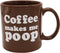 Island Dogs Makes Me Poop Coffee Mug, 1 Count (Pack of 1), Brown
