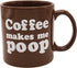 Island Dogs Makes Me Poop Coffee Mug, 1 Count (Pack of 1), Brown