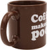 Island Dogs Makes Me Poop Coffee Mug, 1 Count (Pack of 1), Brown