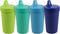 Re Play - 10 oz. No-Spill Sippy Cups for Baby, Toddler, & Child - Made in USA from Recycled Milk Jugs - BPA-Free, Dishwasher Safe - Under The Sea - Lime Green, Aqua, Sky Blue, Navy - 4 Pack