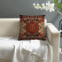 KENT HILL Persian Tribal Floral Throw Pillow Covers Set of 2 Decorative Outdoor Burnt Orange Turkish Cotton 18 X 18 Inches Square for Living Room Bed Sofa Chair Couch