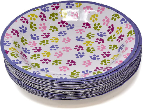 Kitten Party Supplies Set 24 9" Paper Plates 24 7" Plate 24 9 Oz Cups 50 Luncheon Napkins Kitty Birthday Decorations Paw Cat Girl Kids Themed Disposable Tableware Party Favor Good Set By Gift Boutique