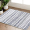 JINCHAN Door Mat 2x3 Area Rug Kitchen Rug Boho Rug Moroccan Floor Cover Bathroom Rug Mudcloth Rug Sketch Geometric Bohemia Mat Grey Dimond Non Slip Carpet for Living Room Bedroom Dining Room Entryway