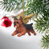 Design Toscano JH170737 Christmas Tree Ornaments - Honor The Pooch Yorkie Holiday Angel Dog Ornaments,Multi