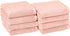 Amazon Basics Quick-Dry Hand Towels - 100% Cotton, 8-Pack, Petal Pink