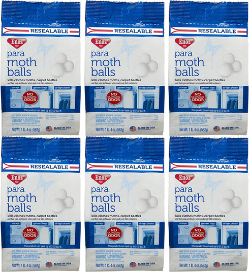 Enoz para Moth Balls - 20 oz. Bag (Case of 6)