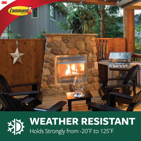 Command 4-packages of Outdoor Refill Strips, Water-Resistant Strips (17615AW-ES)