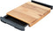 Glad Acacia Wood Cutting Board with Slide Out Trays | Catches Food and Waste | Solid Wooden Butcher Block with Removable Drawers | Kitchen Cooking Supplies
