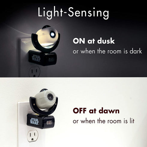 Projectables LED Night Light Projector, Plug-in, Dusk-to-Dawn, Collectors Edition, Ceiling, Wall, or Floor, Ideal for Bedroom, Nursery, 43646, Star Wars | 6-Image
