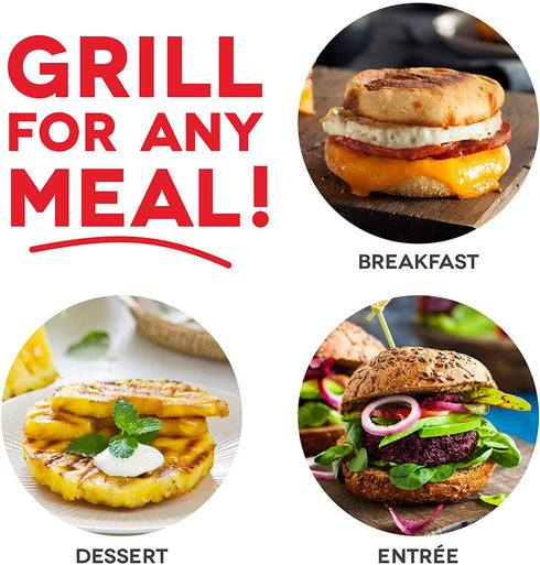 Dash Mini Maker Portable Grill Machine + Panini Press for Gourmet Burgers, Sandwiches, Chicken + Other On the Go Breakfast, Lunch, or Snacks with Recipe Guide - Pink