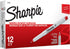 Sharpie 37002 Permanent Markers, Ultra Fine Point, Red, 12 Count