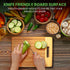 K BASIX Bamboo Cutting Board with Juice Groove 3 Pcs, Organic Wood Cutting Board for Kitchen, Chopping Board for Meat Cutting Board , Wooden Cutting Board for Veggies