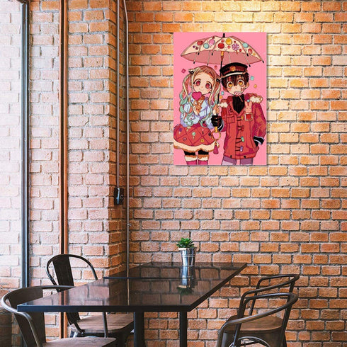 IXMAH Toilet-bound Hanako-kun Japanese Anime Posters Wall Decor Art Print,Children's room wall art canvas poster decoration (Anime,16x24inch Unframed)