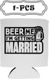 NeeNoNex Beer Me I'm Getting Married and Groom's Crew Crew Insulated Can Coolie Coolers (12, Beer Me + Brew Crew)