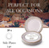 Silver Spoons Ocean Mist Collection Disposable Dinnerware Plates, Dessert, Gold