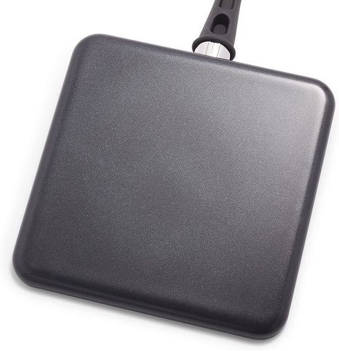 GreenLife Soft Grip Diamond Healthy Ceramic Nonstick 11" Griddle Pan, PFAS-Free, Dishwasher Safe, Black