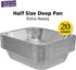 Aluminum Pans Half Size, 9X13, Extra Heavy Duty Disposable Foil Pans For Baking (20 Pack) Roasting & Chafing, Deep Tin Foil Bakeware, Steam Table Tray, Cookware, Food Prepping, Cake & Oven Pan