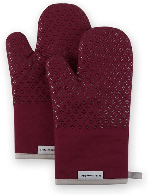 KitchenAid Asteroid Oven Mitt Set, Boysenberry