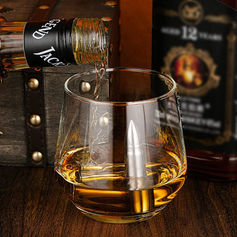 Gifts for Dad, Stainless Steel Whiskey Stone 6XL, Unique Fathers Day Christmas Birthday Stocking Stuffers Gift Ideas for Men Father Him, Chilling Ice Cubes Box Cool Gadgets Boyfriend Husband
