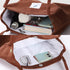 2Pcs Corduroy Tote Bags, Etercycle Women's Casual Shoulder Bag Big Capacity Reusable Grocery Handbags with Inner Pocket For Work Beach Lunch Travel And Shopping