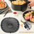 Air Fryer Grill Pan For 7QT Power XL Gowise Air Fryers, Premium Nonstick Coating Crisper Plate, Air Fryer Replacement Parts Tray, Air Fryer Racks with Rubber Feet, Dishwasher Safe