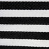 DII Laundry Storage Collection Cabana Stripe Collapsible and Waterproof Bins, Small Rectangle, 12x7.5, Black, 2 Piece