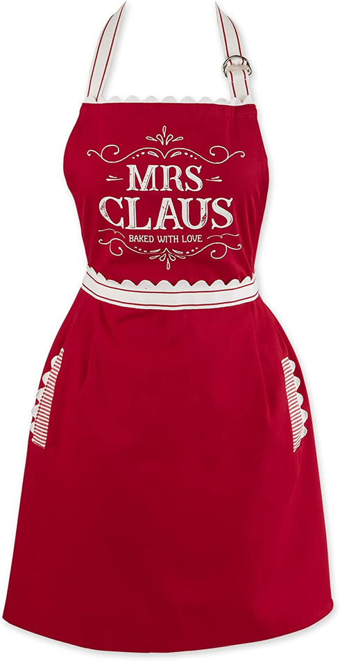 DII North Pole Holiday Chef Collection, Skirted Apron, Mrs. Claus