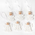 CDXCCSMYXGS Christmas Wooden Angel Ornaments White Angel, 6Pieces Handmade Crochet Wall Hanging Angel Pendant Decor Suitable for Home Decor DIY Hanging Crafts, 3IN