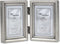 Lawrence Frames Bead Border Design, 2.5x3.5 Double, Pewter