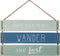 Not All Who Wander Are Lost Quote Wall Decor, Decorative Wood Plank Hanging Sign 17 x 9.75 by Barnyard Designs