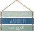 Not All Who Wander Are Lost Quote Wall Decor, Decorative Wood Plank Hanging Sign 17 x 9.75 by Barnyard Designs