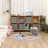 C&AHOME Cube Storage Bins 6-Pack Foldable Fabric Storage Cubes Baskets Containers Drawers with Dual Handles, Toys Closet Storage Box for Organizing Shelf, 10.5" L x 10.5" W x 11" H, Light Grey