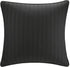 INK+IVY 100% Cotton Single Euro Sham - European Square Decorative Pillow Cover, Hidden Zipper Closure (Cushion NOT Included), Camila, Quilted Black 26"x26"