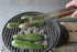 RSVP International Endurance® BBQ Locking Tongs, 18" | Flip Burgers or Kabobs w/ Long Handle that Keeps Hands Safe from Fire | Made from Stainless Steel & Rosewood