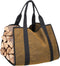 SHINESTAR Wood Carrying Bag, 40 Inch Firewood Carrier Bag for Large Hauling Capacity, Sturdy Firewood Tote Bag with Reinforced Handles, Double Sides Usable