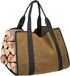 SHINESTAR Wood Carrying Bag, 40 Inch Firewood Carrier Bag for Large Hauling Capacity, Sturdy Firewood Tote Bag with Reinforced Handles, Double Sides Usable