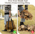 SHINESTAR Wood Carrying Bag, 40 Inch Firewood Carrier Bag for Large Hauling Capacity, Sturdy Firewood Tote Bag with Reinforced Handles, Double Sides Usable