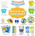 WERNNSAI Dinosaur Party Supplies Set - Dinosaur Themed Party Decoration for Boys Kids Birthday Cutlery Bag Table Cover Plates Cups Napkins Straws Utensils Banner & Balloons Serves 16 Guests 169 PCS