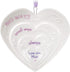 Hallmark Keepsake Christmas Ornament 2021, Love You, Mom Hearts, Porcelain