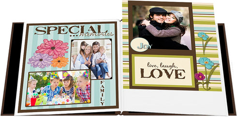 Pioneer 12-Inch by 12-Inch Text Faux Suede Scrapbook, Travel