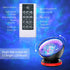 Ocean Wave Projector,Night Light Lamp 360° Roting with 8 Nebula Modes,LED Light Projector,Galaxy Projector with Timer, Remote Control, Speaker USB Turn Wiring, 6 Sleep Aid Sound
