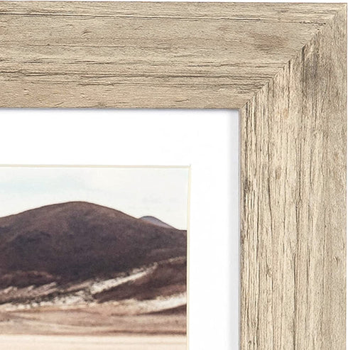 YOUNG POONG 5x7 Rustic Picture Frame for Table-Top Display and Wall Mounting Photo Frame(5x7-3Pack,Rotten Grey)