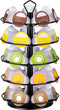 Flagship for Keurig Pod Holder K cup Carousel Coffee Pod Holder Stand Black Metal 5 Tier 35 Pods