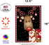 Toland Home Garden Candy Cane Reindeer 12.5 x 18 Inch Decorative Winter Christmas Holiday Ornament Garden Flag
