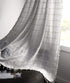 YoKii Boho Tassel Valances for Windows Modern Farmhouse Cotton Linen Valance Kitchen Curtains Topper Country Gingham Window Treatments Tier Curtain for Bathroom Bedroom Decors (W52 x L18, Gray)