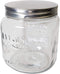 Grant Howard Jumbo Mason Embossed Glass Storage Jar, 92 Ounces, Clear