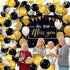 79 Pieces We Will Miss You Party Decorations Black Gold Going Away Party Supplies Balloon and Backdrop Banner Farewell Party Decorations Kit for Retirement Party Office Home Decoration Party Supplies