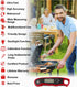 Instant Read Thermometer Best Digital Meat Thermometer Waterproof with Calibration and Backlight Functions